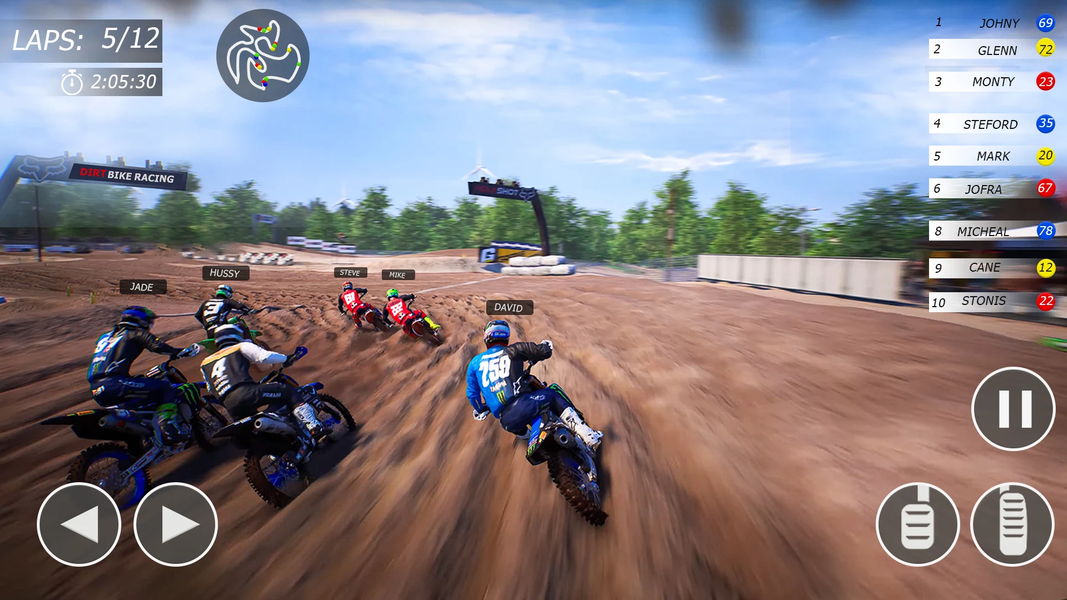 Motocross Rider Dirt Bike Game - Gameplay image of android game
