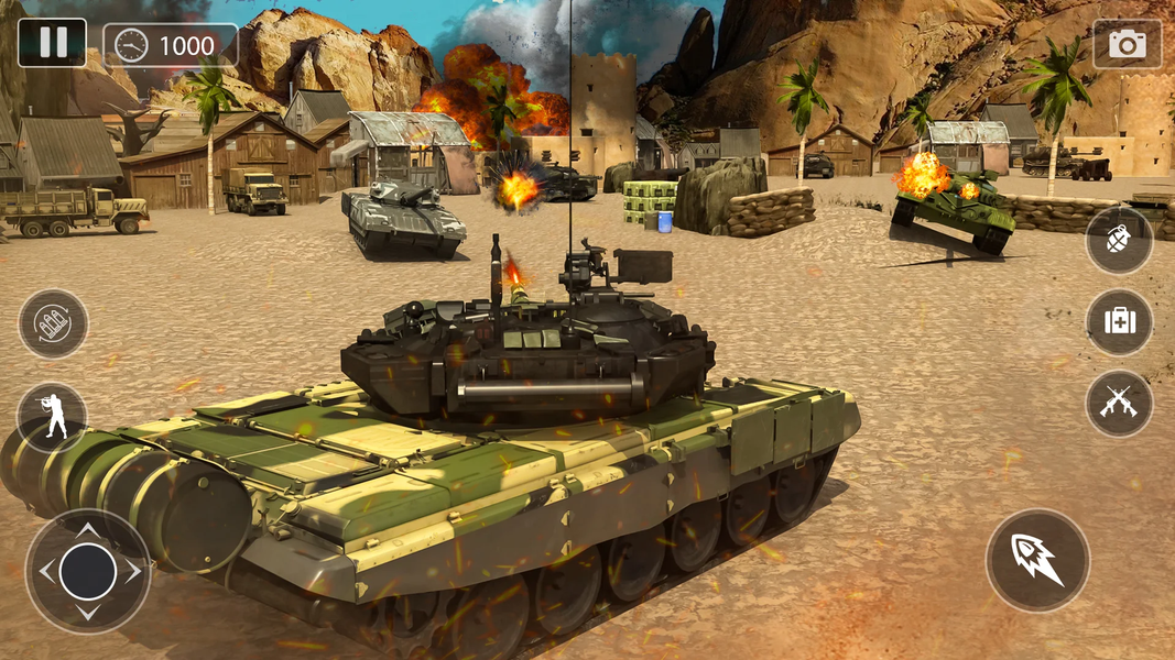 World War of Tanks - War Games - Gameplay image of android game