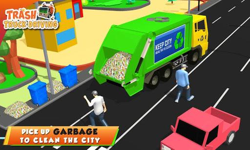 Urban Garbage Truck Driving - Waste Transporter - Image screenshot of android app