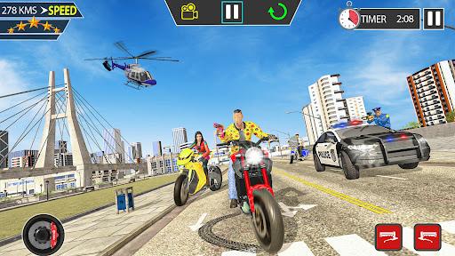 US Police Motor Bike Chase - Gameplay image of android game