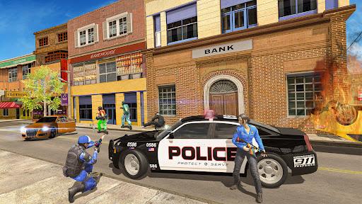US Police Motor Bike Chase - Gameplay image of android game