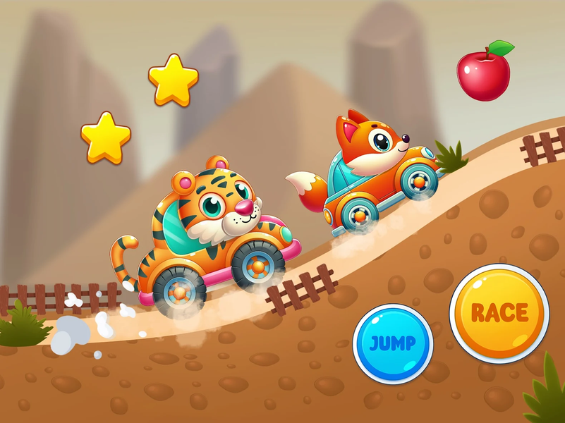 Cute Animal Car Racing Game - عکس بازی موبایلی اندروید