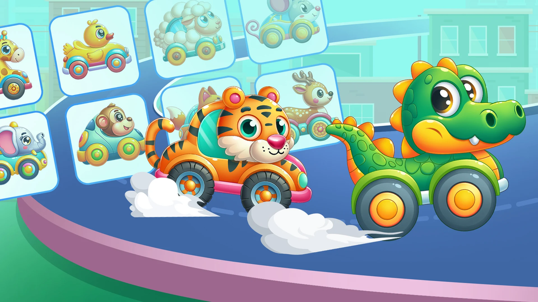 Cute Animal Car Racing Game - عکس بازی موبایلی اندروید