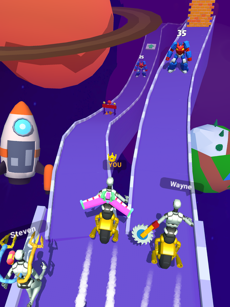 Merge Cyborg - Gameplay image of android game