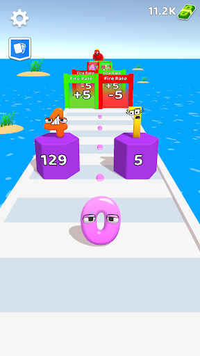 Merge Number Run - Gameplay image of android game