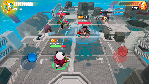 Fury Wars online shooter games - Gameplay image of android game