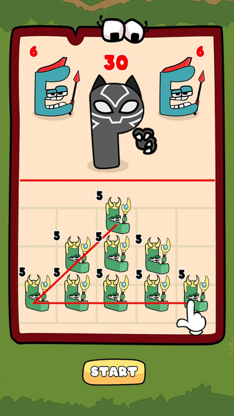 Merge Alphabet 2D Fusion Fight - Gameplay image of android game