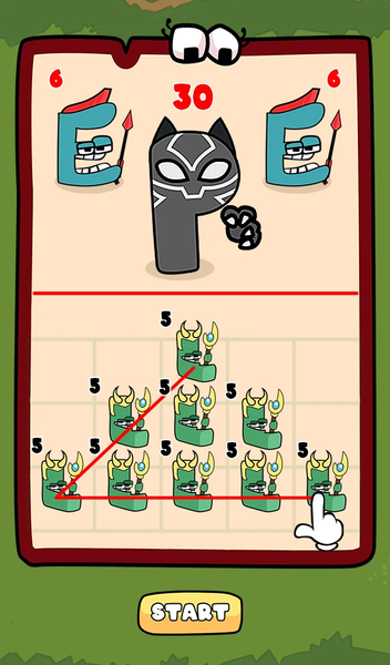 Merge Alphabet 2D Fusion Fight - Gameplay image of android game