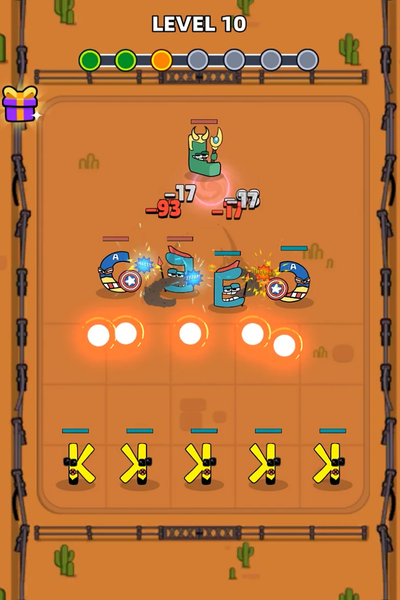 Merge Alphabet 2D Fusion Fight - Gameplay image of android game