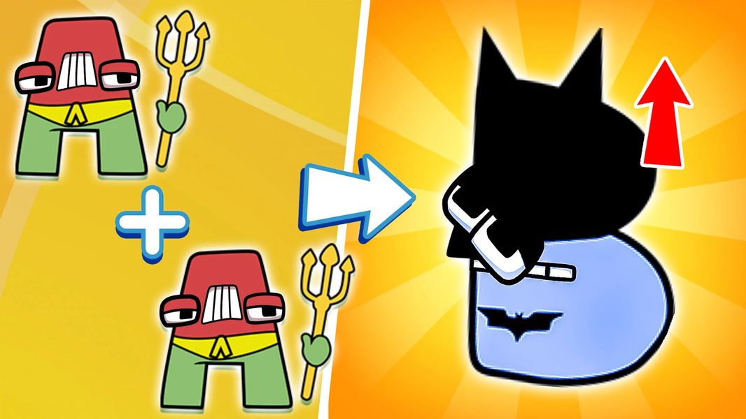 Merge Alphabet 2D Fusion Fight - Gameplay image of android game