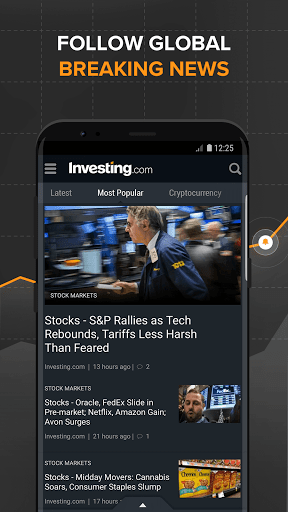 Investing.com: Stock Market - Image screenshot of android app