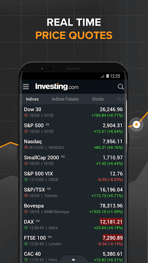 Investing.com: Stock Market - Image screenshot of android app