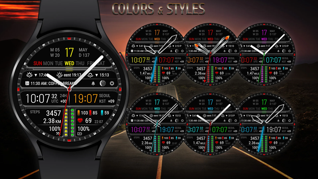 Futorum H7 Digital watch face - Image screenshot of android app