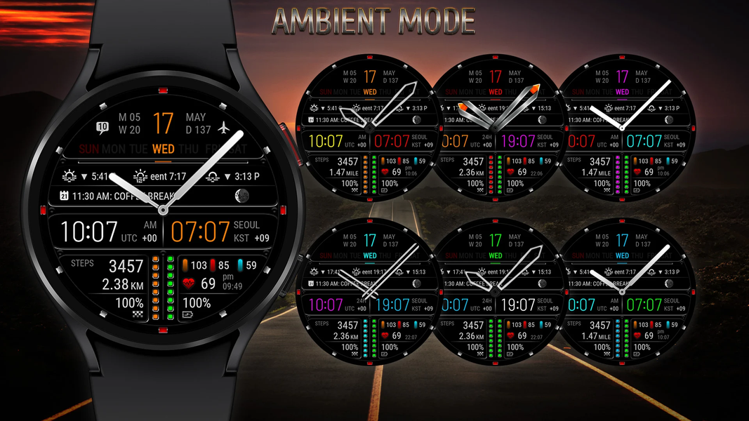 Futorum H7 Digital watch face - Image screenshot of android app