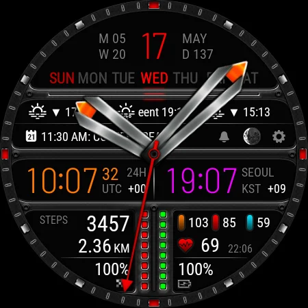 Futorum H7 Digital watch face - Image screenshot of android app