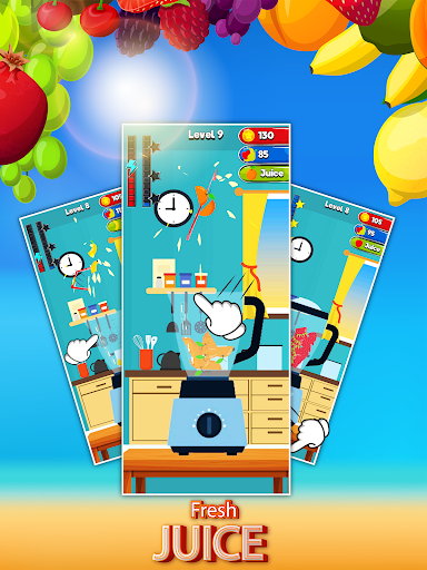 Fruit Blend Ninja Slice Splash - Gameplay image of android game