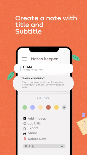 Notes Keeper - عکس برنامه موبایلی اندروید