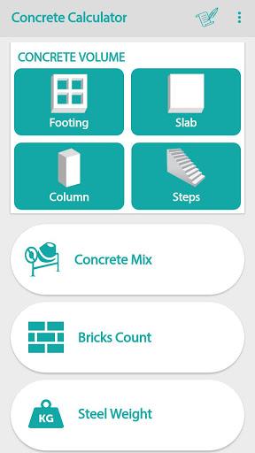 Civil: Concrete Calculator - Image screenshot of android app