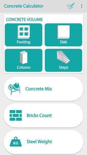 Civil: Concrete Calculator - عکس برنامه موبایلی اندروید