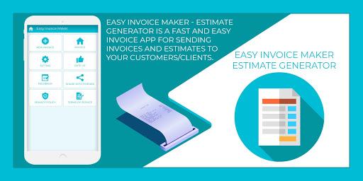 Easy Invoice Maker - Estimate - عکس برنامه موبایلی اندروید