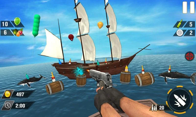 Bottle Gun Shooter Game - عکس بازی موبایلی اندروید