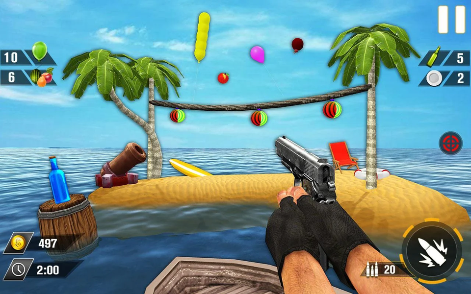 Bottle Gun Shooter Game - عکس بازی موبایلی اندروید