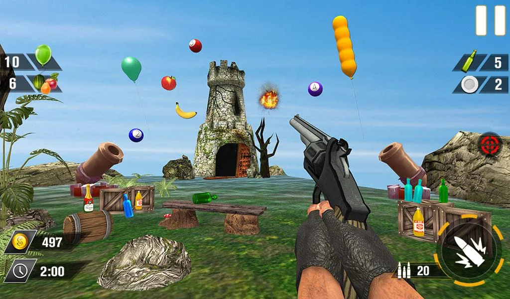 Bottle Gun Shooter Game - عکس بازی موبایلی اندروید