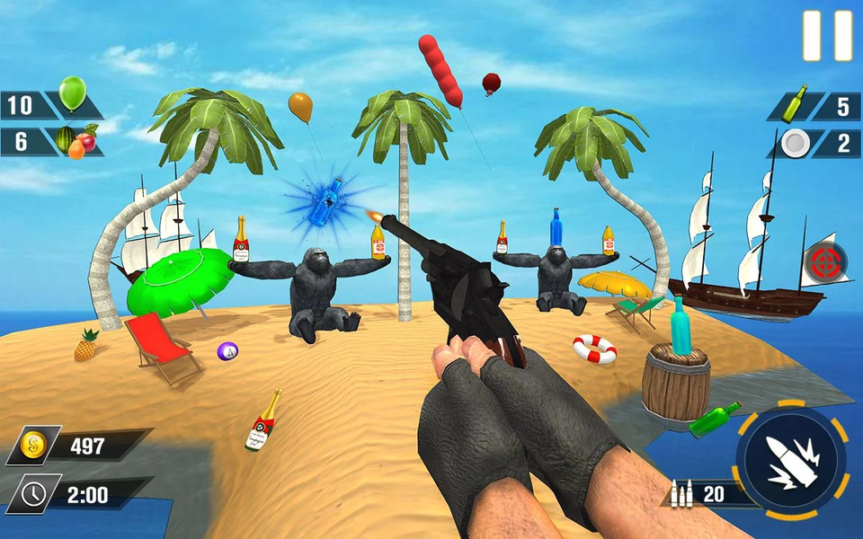 Bottle Gun Shooter Game - عکس بازی موبایلی اندروید