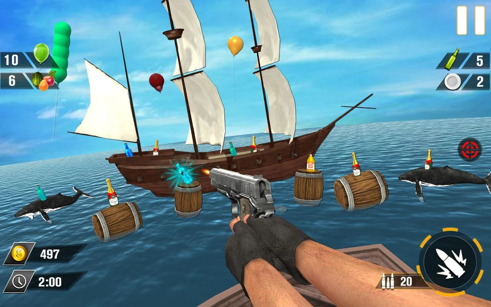 Bottle Gun Shooter Game - عکس بازی موبایلی اندروید