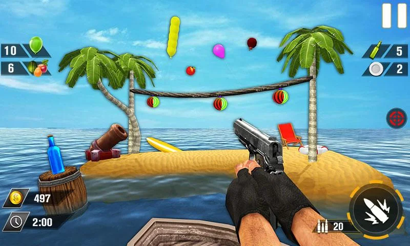 Bottle Gun Shooter Game - عکس بازی موبایلی اندروید