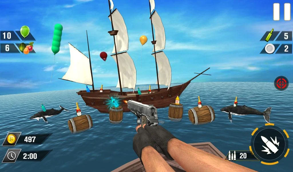 Bottle Gun Shooter Game - عکس بازی موبایلی اندروید