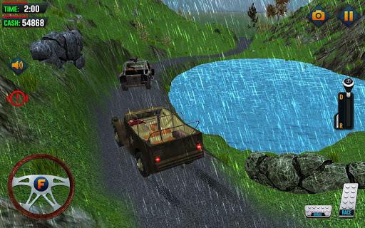 Offroad Jeep Driving Games - Gameplay image of android game