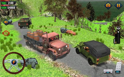 Offroad Jeep Driving Games - Gameplay image of android game