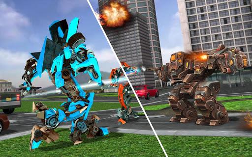 US Police Car Robot Fight Game - Image screenshot of android app