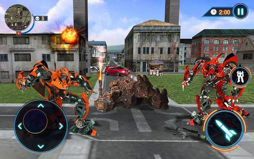 US Police Car Robot Fight Game - Image screenshot of android app