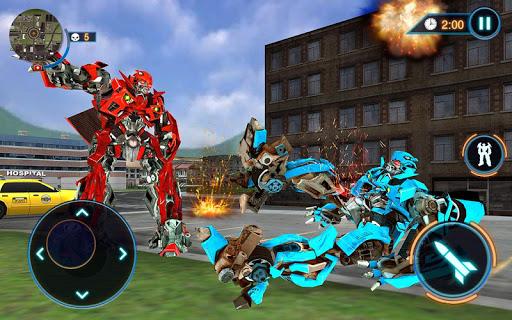 US Police Car Robot Fight Game - Image screenshot of android app