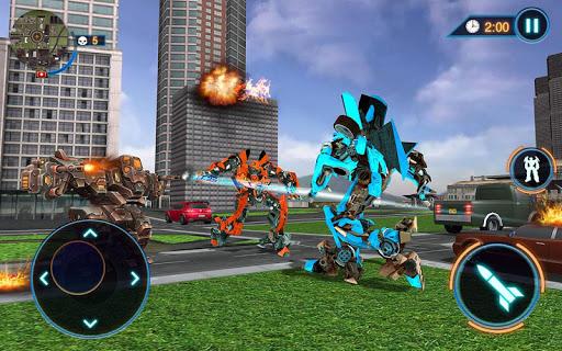 US Police Car Robot Fight Game - Image screenshot of android app