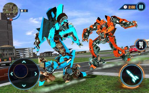 US Police Car Robot Fight Game - Image screenshot of android app