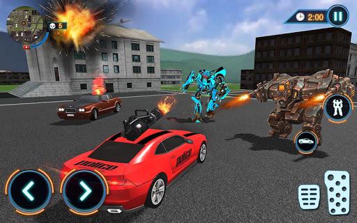 US Police Car Robot Fight Game - Image screenshot of android app