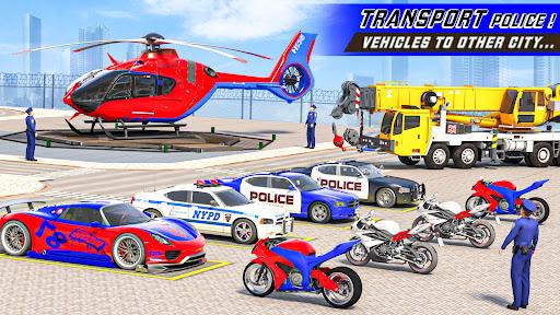 Police Truck Transporter Games - عکس برنامه موبایلی اندروید