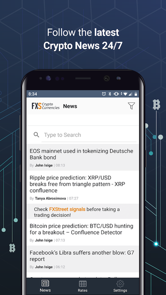 FXStreet - Crypto News, Rates - عکس برنامه موبایلی اندروید