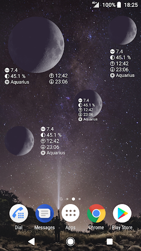 Simple Moon Phase Calendar - عکس برنامه موبایلی اندروید