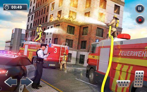 Firefighter Truck Driving Game - عکس بازی موبایلی اندروید