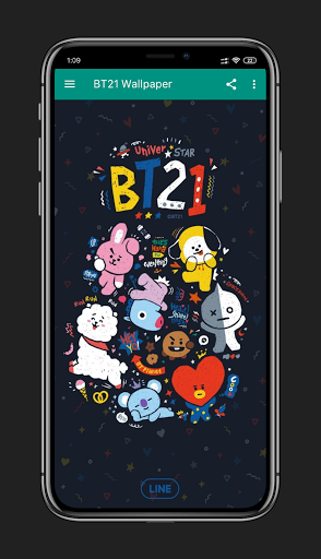 Wallpaper BT21 Lucu - Offline - Image screenshot of android app