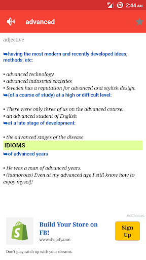 English Dictionary offline - Image screenshot of android app