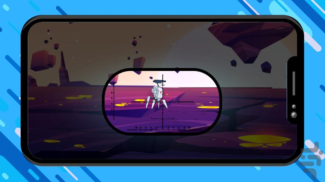 بازی فضانورد تک تیرانداز - Gameplay image of android game
