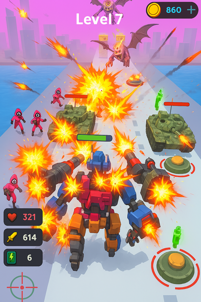 Mech Clash-Assemble Combat Run - عکس بازی موبایلی اندروید
