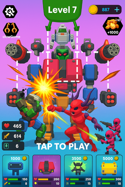 Mech Clash-Assemble Combat Run - عکس بازی موبایلی اندروید