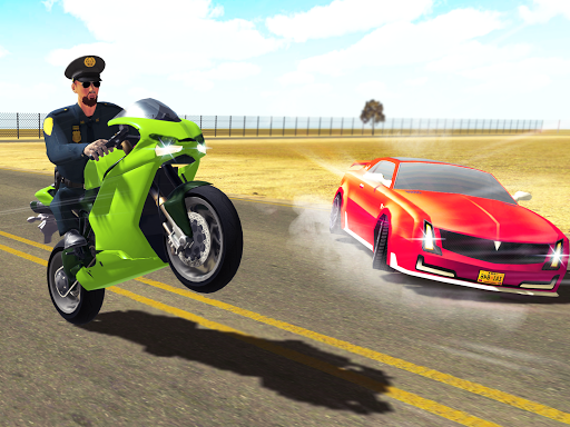 Moto Bike Police Chase 3D - Gameplay image of android game