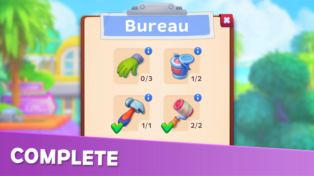Bayside Merge: Renovation game - عکس بازی موبایلی اندروید